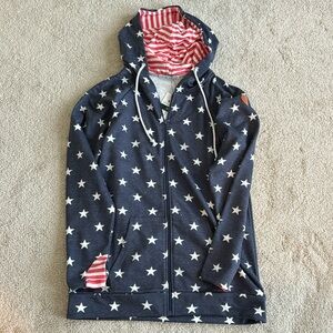 Michelle Mae 3x Navy Star patriotic  Hoodie